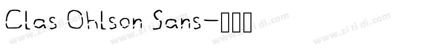 Clas Ohlson Sans字体转换